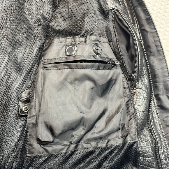 Screaming Eagle Ladies Leather Riding Jacket Size Large Excellent Condition - Picture 4 of 15